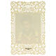 Holy card of Saint Carlo Acutis with lace decoration, 4x3 in s2