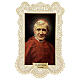 Spitzenbildchen, Heiliger John Henry Newman, Heiligenbildchen mit Spitzendekor, 11 x 7 cm s1