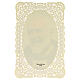 Holy card of Saint Pio of Pietrelcina with lace decoration, 4x3 in s2
