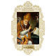 Santino di San Eusebio decoro merlettato 11x7 cm s1