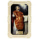 Santino di Sant'Ignazio di Loyola decoro merlettato 11x7 cm s1