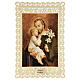 Santino di San Giuseppe decoro merlettato 11x7 cm s1