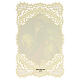Image pieuse de Saint Martin avec décoration en dentelle 11x7 cm s2