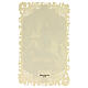 Image pieuse de Saint Georges avec motif en dentelle 11x7 cm s2