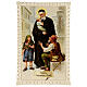 Santino di San Vincenzo de' Paoli decoro merlettato 11x7 cm s1