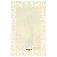 Image pieuse de Saint Barthélemy décorée de dentelle 11x7 cm s2