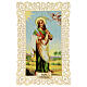 Holy card of St. Bartholomew with lace decoration, 11x7 cm s1