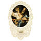 Santino di Sant'Ignazio di Antiochia decoro merlettato 11x7 cm s1