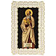 Spitzenbildchen, Heiliger Barnabas, Heiligenbildchen mit Spitzendekor, 11 x 7 cm s1