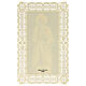 Image pieuse de Saint Barnabé décorée de dentelle 11x7 cm s2
