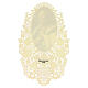 Image pieuse de Saint Jacques le Mineur décorée de dentelle 11x7 cm s2