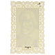 Estampa religiosa de San Beda el Venerable adorno con encaje 11x7 cm s2