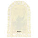 Santinho de São João de Capistrano com decoração em renda 11x7 cm s2