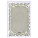 Holy card of Saint Juan Diego with lace frame, 4x3 in s2