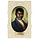 Santinho do Venerável Pierre Toussaint com detalhe rendado 11x7 cm s1