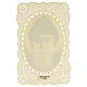 Santon de Saint Charbel Makhlouf motif en dentelle 11x7 cm s2