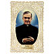 Santinho de São Josemaría Escrivá com decoração em renda 11x7 cm s1