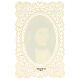 Image pieuse de Saint John Fisher avec bordure en dentelle 11x7 cm s2