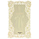 Image pieuse de Saint Léon le Grand avec décoration en dentelle 11x7 cm s2