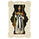 Santino di San Leone Magno decoro merlettato 11x7 cm s1
