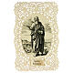Saint Polycarp Holy Card with Lace Decoration, 11x7 cm s1