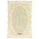 Santino di San Martino de Porres decoro merlettato 11x7 cm s2