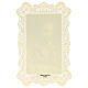 Holy Card of Saint Benedict Joseph Labre with Lace Decoration, 11x7 cm s2