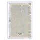 Santino Adorazione dei Magi cornice traforata 12x7 cm decoro merlettato s2
