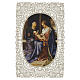 Holy Card Virgin and Child with St. Joseph 12x7 cm, lace-edged decoration s1