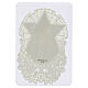 Santino Madonna con Bambino e stella decorata 12x7 cm decoro merlettato s2