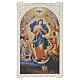 Santino Maria che scioglie i nodi 12x7 cm decoro merlettato s1