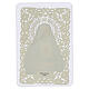 Holy card, Our Lady of Sorrows, 5x3 in, lace-trimmed s2
