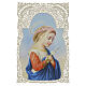 Obrazek religijny - Maria dziewczynka, 12×7 cm, koronkowa ramka s1