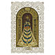 Holy card of Our Lady of Loreto, 5x3 in, lace-edged decoration s1