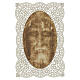 Estampa Sábana Santa con rostro de Cristo 12x7 cm motivo encaje s1