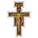 San Damiano Cross holy card 12x7 cm with lace border s1