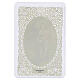 Holy Card of Saint Raphael the Archangel with lace-decorated oval border, 5x3 in s2