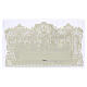 Image pieuse La Cène en relief cadre gothique 12x21 cm décor ajouré s2