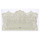 Last Supper holy card, gold background 12 x 21 cm, lace-like decoration s2