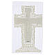 Estampa religiosa Crucifixión con Cruz de San Damián 12x21 cm motivo encaje s2