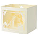 Cartolina natale pop 3D presepe bianco s2
