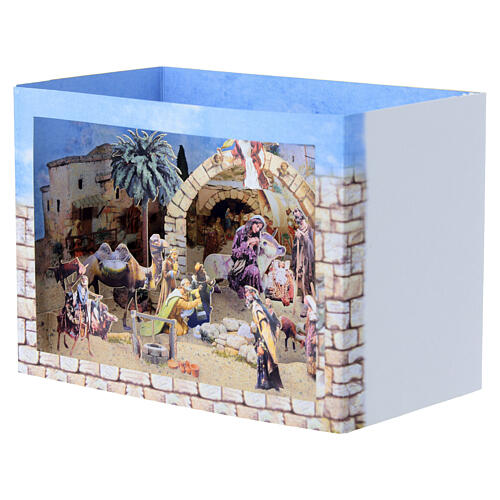 Tarjeta de Navidad Belén tridimensional colorido pop-up 2