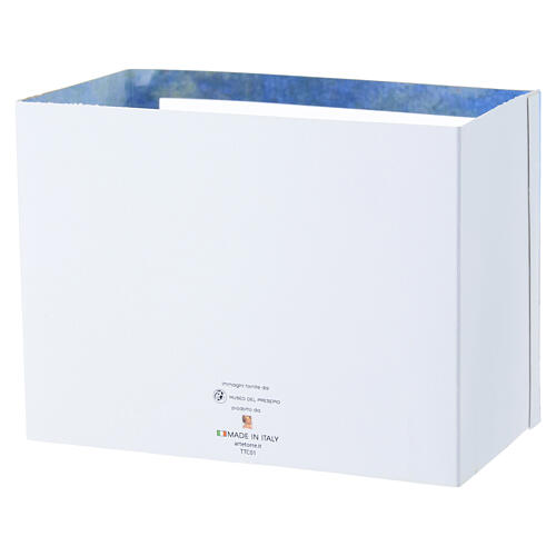 Cartão de Natal Presépio tridimensional colorido pop-up 4