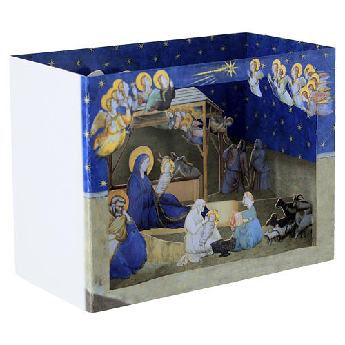 Pop-up Christmas card featuring Giotto's Nativity of Jesus 3