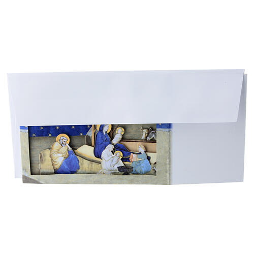 Pop-up Christmas card featuring Giotto's Nativity of Jesus 5
