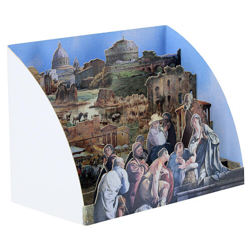 Tarjeta navideña pop-up Belén Romano 3