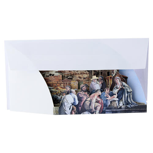 Biglietto natalizio pop up Presepe Romano 5