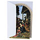 Pop-up Christmas card with Perugino's "Adoration of the Shepherds" s5