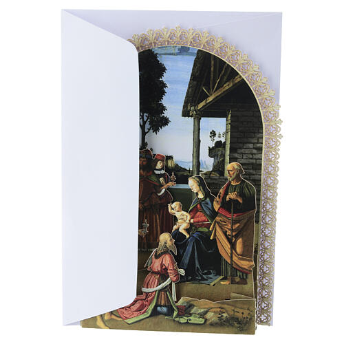 Adoration of the Shepherds Perugino Christmas Pop-up Card 5