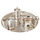 Baptism set satin silver